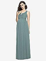 Front View Thumbnail - Icelandic Sleeveless Notch Maternity Dress