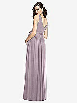 Rear View Thumbnail - Lilac Dusk Sleeveless Notch Maternity Dress