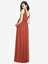 Rear View Thumbnail - Amber Sunset Sleeveless Notch Maternity Dress