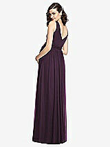 Rear View Thumbnail - Aubergine Sleeveless Notch Maternity Dress