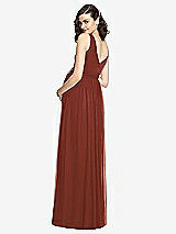 Rear View Thumbnail - Auburn Moon Sleeveless Notch Maternity Dress