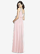 Rear View Thumbnail - Ballet Pink Sleeveless Notch Maternity Dress