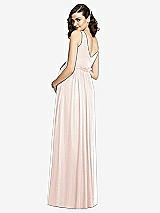 Rear View Thumbnail - Blush Sleeveless Notch Maternity Dress