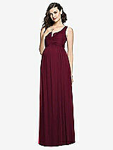 Front View Thumbnail - Cabernet Sleeveless Notch Maternity Dress