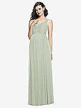 Front View Thumbnail - Celadon Sleeveless Notch Maternity Dress