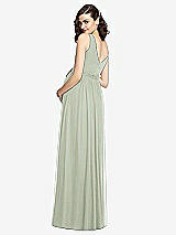 Rear View Thumbnail - Celadon Sleeveless Notch Maternity Dress