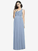 Front View Thumbnail - Cloudy Sleeveless Notch Maternity Dress