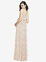 Rear View Thumbnail - Coquette Floral Print Sleeveless Notch Maternity Dress