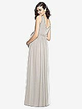 Rear View Thumbnail - Oyster Sleeveless Notch Maternity Dress