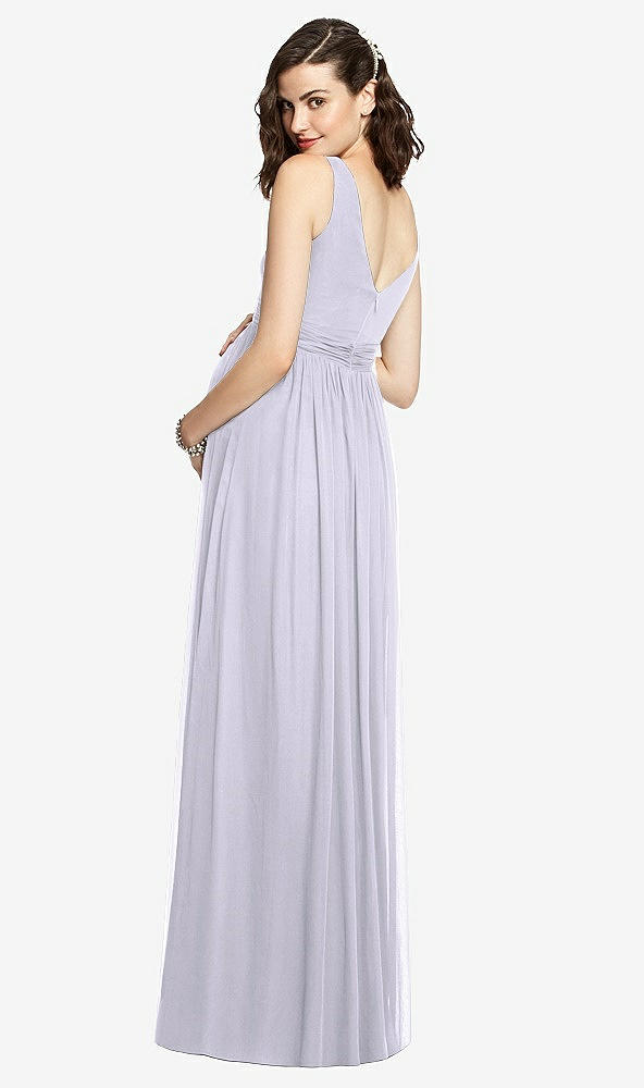 Back View - Silver Dove Sleeveless Notch Maternity Dress