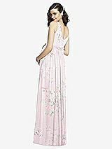 Rear View Thumbnail - Watercolor Print Sleeveless Notch Maternity Dress