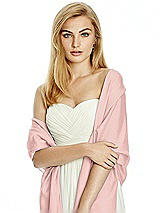 Front View Thumbnail - Rose - PANTONE Rose Quartz Wedding Pashmina