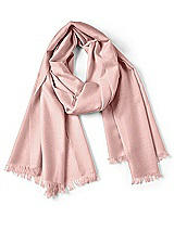 Rear View Thumbnail - Rose - PANTONE Rose Quartz Wedding Pashmina