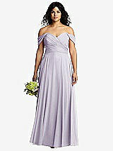 Front View Thumbnail - Moondance Off-the-Shoulder Draped Chiffon Maxi Dress