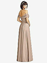 Alt View 2 Thumbnail - Topaz Off-the-Shoulder Draped Chiffon Maxi Dress