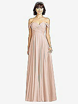 Alt View 1 Thumbnail - Cameo Off-the-Shoulder Draped Chiffon Maxi Dress