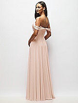 Alt View 5 Thumbnail - Cameo Off-the-Shoulder Draped Chiffon Maxi Dress