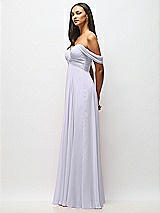Alt View 4 Thumbnail - Silver Dove Off-the-Shoulder Draped Chiffon Maxi Dress