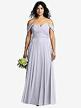 Front View Thumbnail - Silver Dove Off-the-Shoulder Draped Chiffon Maxi Dress