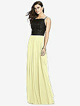 Front View Thumbnail - Butter Yellow Chiffon Maxi Skirt