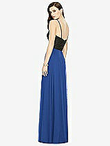 Rear View Thumbnail - Classic Blue Chiffon Maxi Skirt