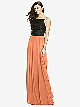 Front View Thumbnail - Sweet Melon Chiffon Maxi Skirt