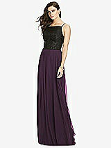 Front View Thumbnail - Aubergine Chiffon Maxi Skirt