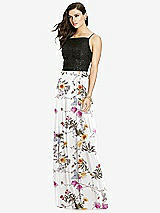 Front View Thumbnail - Butterfly Botanica Ivory Chiffon Maxi Skirt