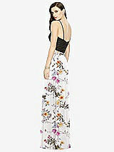 Rear View Thumbnail - Butterfly Botanica Ivory Chiffon Maxi Skirt