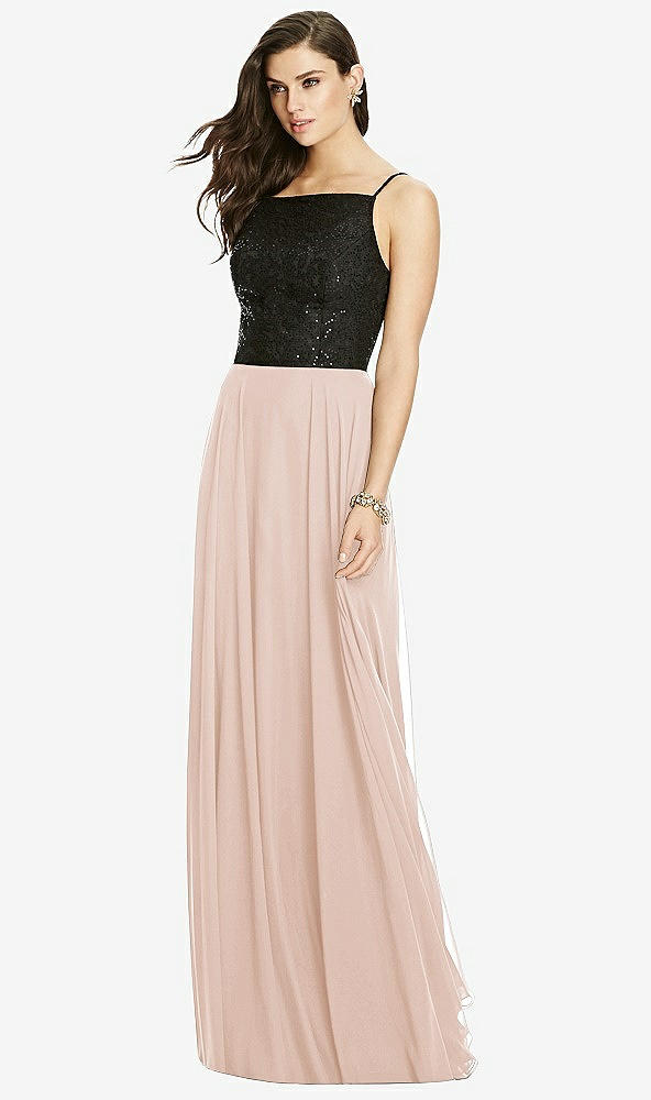 Front View - Cameo Chiffon Maxi Skirt