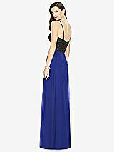 Rear View Thumbnail - Cobalt Blue Chiffon Maxi Skirt