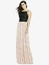 Front View Thumbnail - Coquette Floral Print Chiffon Maxi Skirt