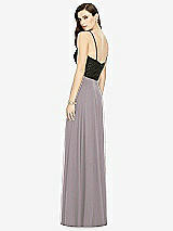 Rear View Thumbnail - Cashmere Gray Chiffon Maxi Skirt