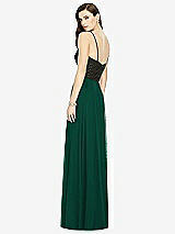 Rear View Thumbnail - Hunter Green Chiffon Maxi Skirt