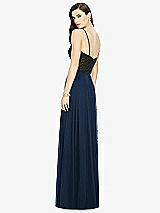 Rear View Thumbnail - Midnight Navy Chiffon Maxi Skirt