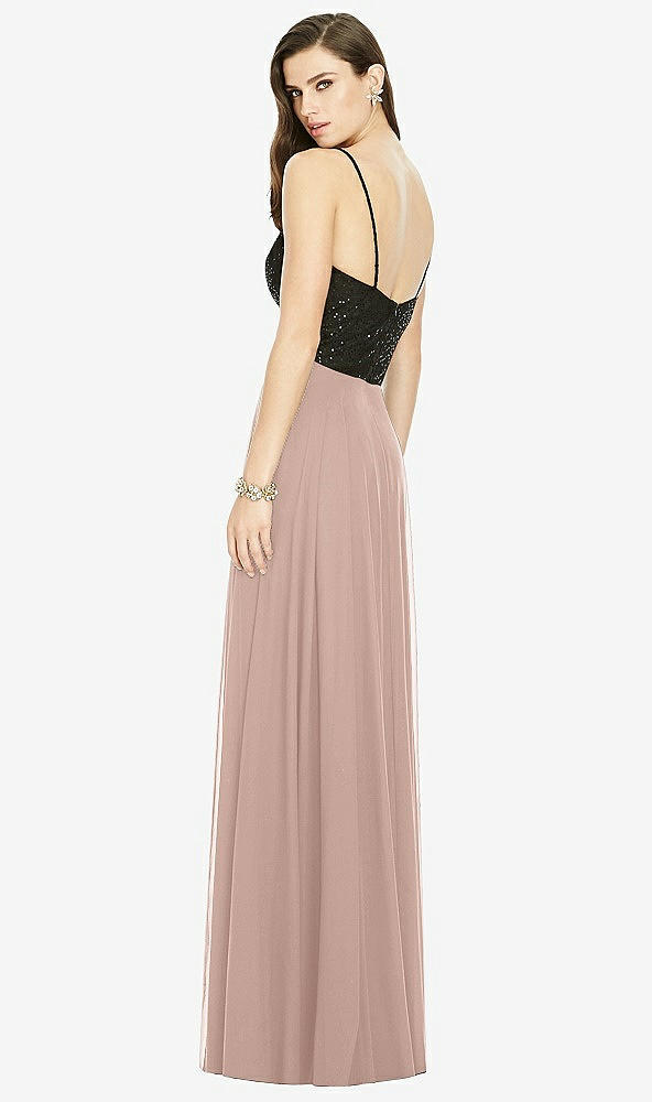 Back View - Neu Nude Chiffon Maxi Skirt