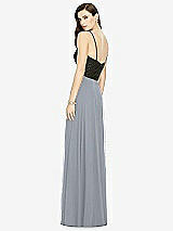 Rear View Thumbnail - Platinum Chiffon Maxi Skirt