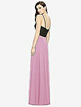 Rear View Thumbnail - Powder Pink Chiffon Maxi Skirt