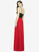 Rear View Thumbnail - Parisian Red Chiffon Maxi Skirt