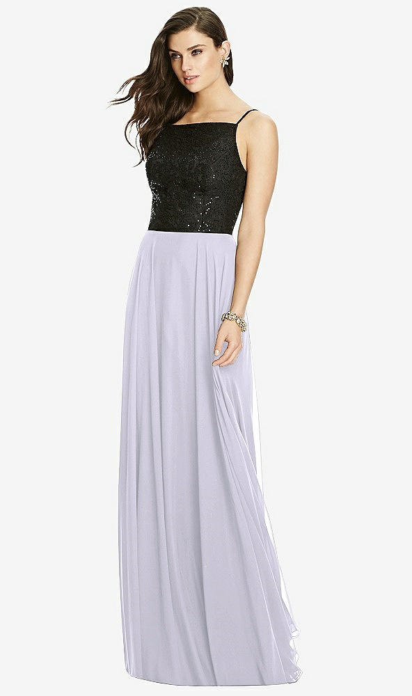 Front View - Silver Dove Chiffon Maxi Skirt