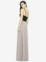 Rear View Thumbnail - Taupe Chiffon Maxi Skirt