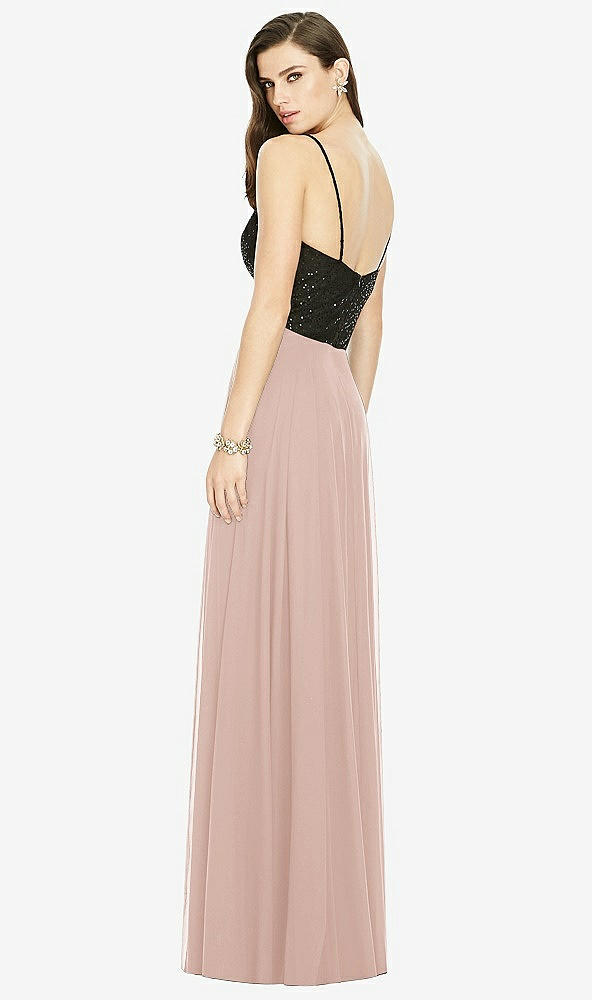 Back View - Toasted Sugar Chiffon Maxi Skirt