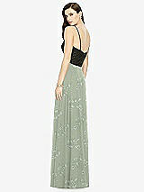 Rear View Thumbnail - Vintage Primrose Sage Chiffon Maxi Skirt