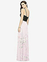 Rear View Thumbnail - Watercolor Print Chiffon Maxi Skirt