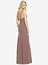 Front View Thumbnail - Sienna Bateau Neck Open-Back Trumpet Gown