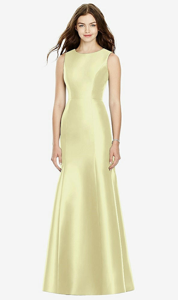 Back View - Butter Yellow Bella Bridesmaids Dress BB106