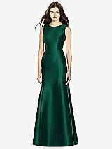 Rear View Thumbnail - Hunter Green Bella Bridesmaids Dress BB106