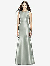 Rear View Thumbnail - Willow Green Bella Bridesmaids Dress BB106