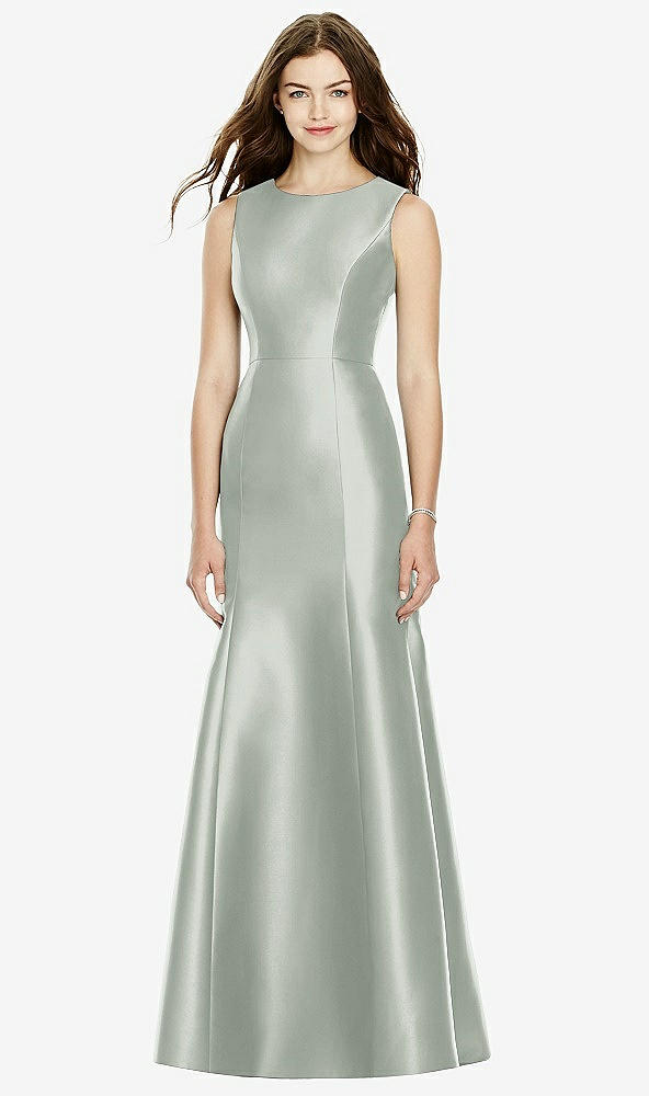 Back View - Willow Green Bella Bridesmaids Dress BB106