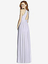 Rear View Thumbnail - Silver Dove Cutout Open-Back Shirred Halter Maxi Dress